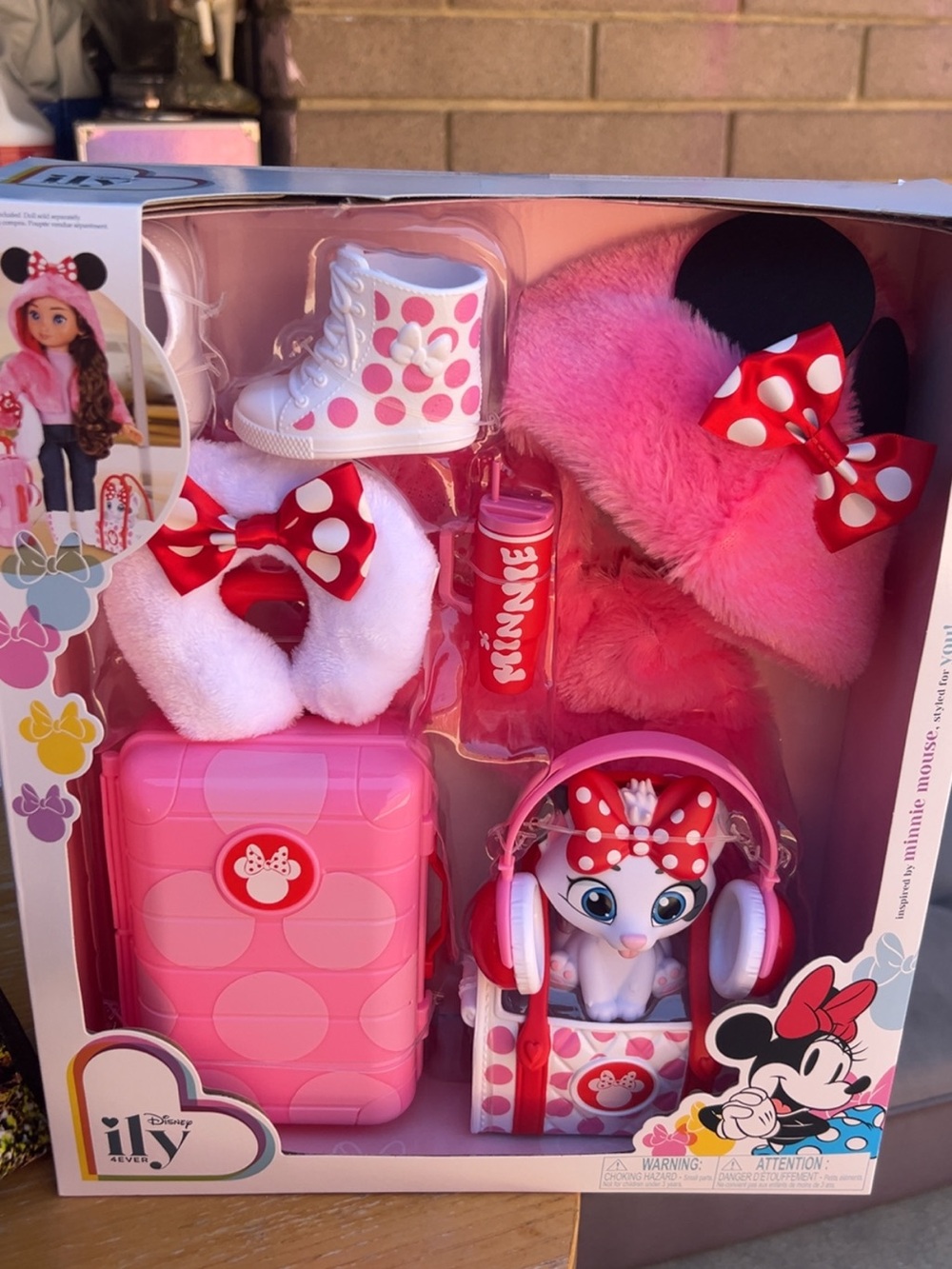 Disney Minnie Mouse Pink & White Dress-Up Accessory Set